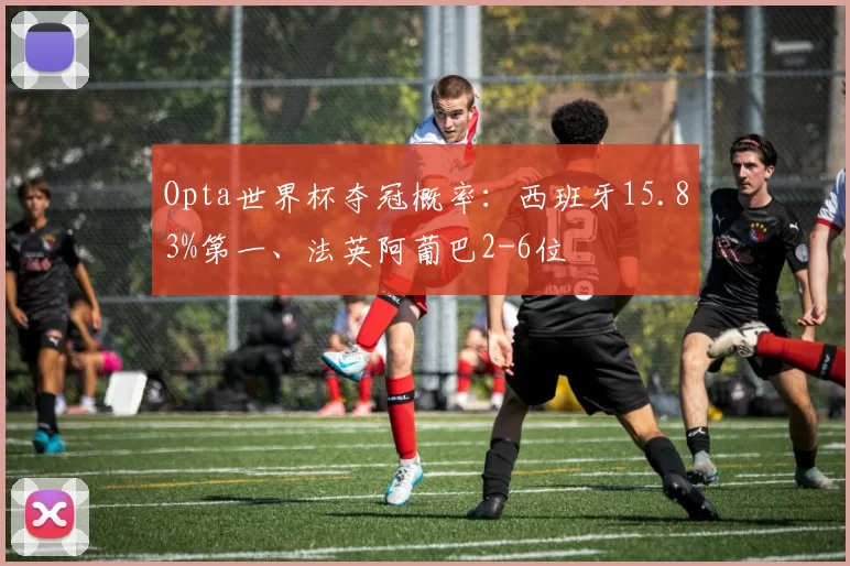 Opta世界杯夺冠概率：西班牙15.83%第一、法英阿葡巴2-6位